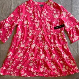 Pink Floral Women's Dress